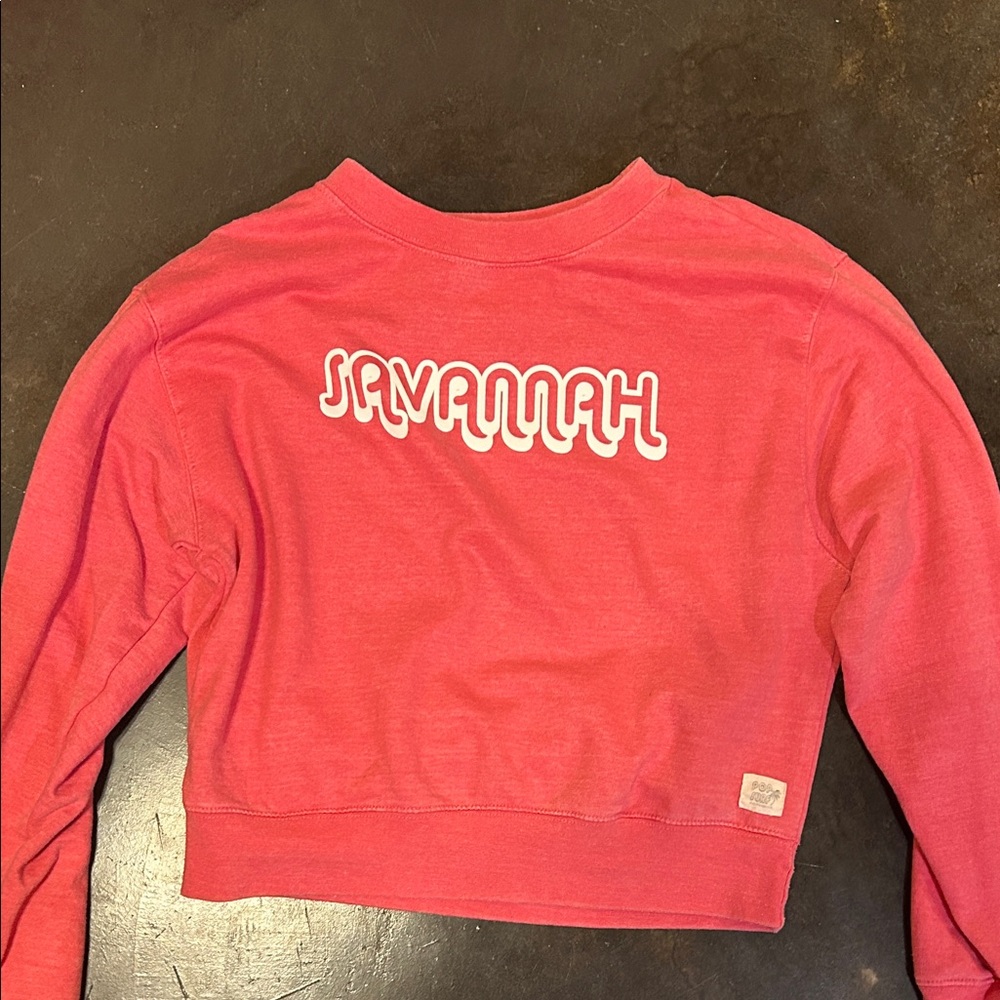 Savannah Women's Coral Crew Neck Sweater